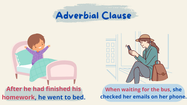 Mệnh đề trạng ngữ (adverbial clauses)